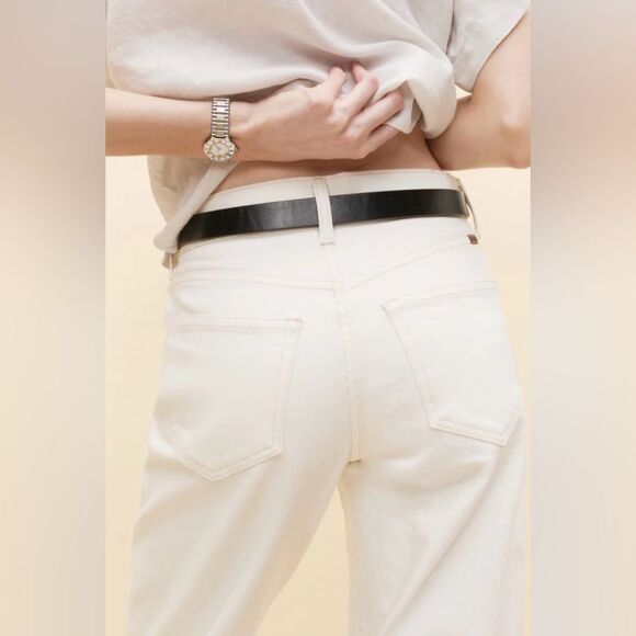 AYR The Knockout Barrel leg jeans in ivory - Picture 5 of 10